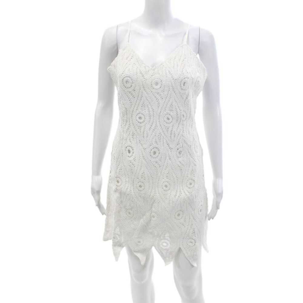 Chloe Kristyn Womens Valencia Dress - Off White Size S